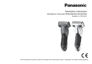 Vadovas Panasonic ES-SL41 Skutimosi mašinėlė