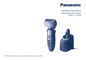 Mode d’emploi Panasonic ES8249 Rasoir électrique