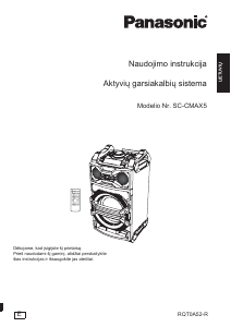 Vadovas Panasonic SC-CMAX5 Garsiakalbis