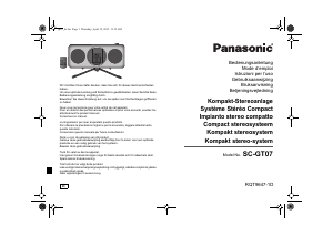 Bedienungsanleitung Panasonic SC-GT07E Lautsprecher