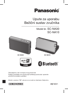 Priručnik Panasonic SC-NA10EG Zvučnik