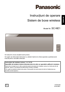 Manual Panasonic SC-NE1 Difuzor