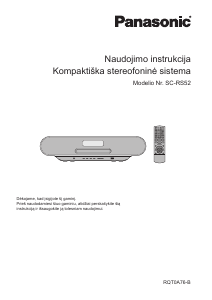 Vadovas Panasonic SC-RS52 Garsiakalbis
