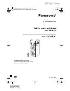 Priručnik Panasonic SC-UA3 Zvučnik