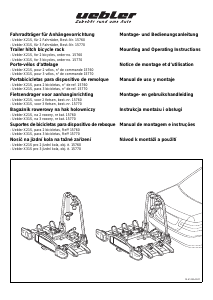 Manuál Uebler X21S Nosič jízdních kol