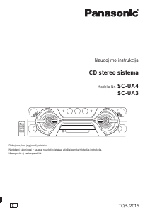 Vadovas Panasonic SC-UA4 Garsiakalbis