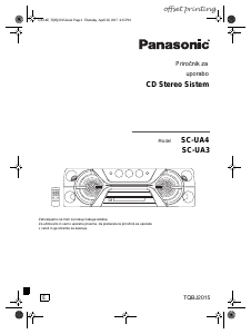 Priročnik Panasonic SC-UA4 Zvočnik