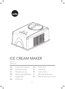 Manual de uso Wilfa ICMSB-C15 Máquina de helados