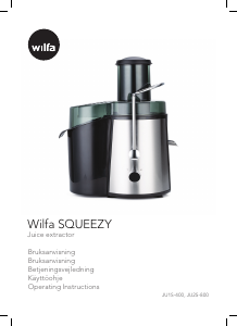 Brugsanvisning Wilfa JU2S-800 Saftpresser