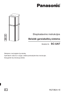 Vadovas Panasonic SC-UA7 Garsiakalbis