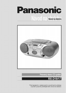Návod Panasonic RX-D19E Stereo súprava
