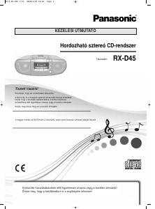 Használati útmutató Panasonic RX-D45EB Sztereóberendezés