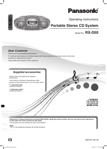 Handleiding Panasonic RX-D50 Stereoset