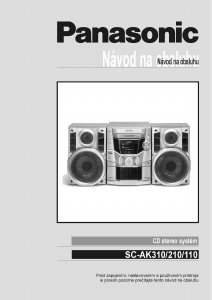 Návod Panasonic SC-AK110E Stereo súprava