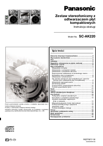 Manuál Panasonic SC-AK220 Stereo souprava