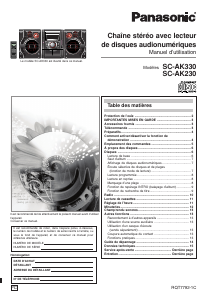 Mode d’emploi Panasonic SC-AK230 Stéréo