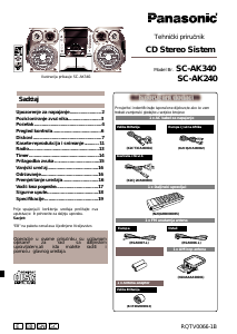 Priručnik Panasonic SC-AK240 Stereo komplet