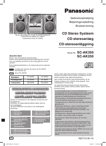 Bruksanvisning Panasonic SC-AK25 Stereoanläggning