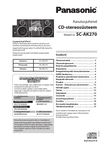 Kasutusjuhend Panasonic SC-AK27 Stereokomplekt