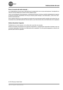 Manual de uso Bürstner T 620 Travel (2012) Autocaravana