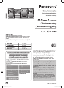 Handleiding Panasonic SC-AK750 Stereoset