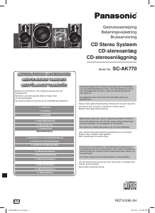 Bruksanvisning Panasonic SC-AK77 Stereoanläggning