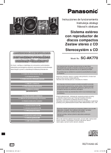 Manual de uso Panasonic SC-AK770 Set de estéreo