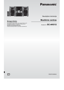 Vadovas Panasonic SC-AKX12 Stereofoninis rinkinys