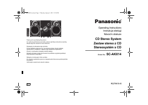 Instrukcja Panasonic SC-AKX14 Zestaw stereo