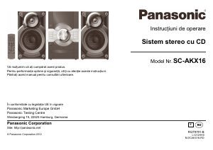 Manual Panasonic SC-AKX16E Stereo set