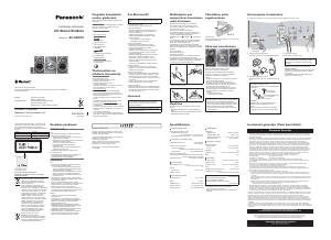 Rokasgrāmata Panasonic SC-AKX18 Mūzikas centrs