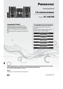 Kasutusjuhend Panasonic SC-AKX50 Stereokomplekt