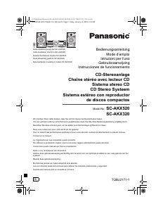Manuale Panasonic SC-AKX520E Stereo set