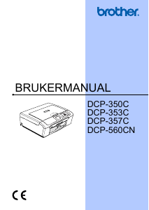 Bruksanvisning Brother DCP-350C Multifunksjonsskriver