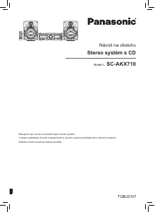 Návod Panasonic SC-AKX710 Stereo súprava