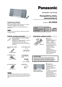 Vadovas Panasonic SC-EN36 Stereofoninis rinkinys