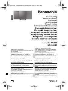 Manual de uso Panasonic SC-HC19 Set de estéreo