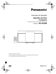 Manual Panasonic SC-HC200 Aparelho de som