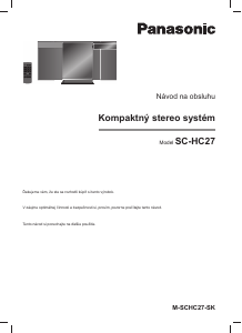 Návod Panasonic SC-HC27 Stereo súprava