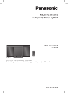 Návod Panasonic SC-HC28EC Stereo súprava