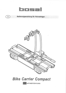 Bedienungsanleitung Bosal Compact Fahrradträger