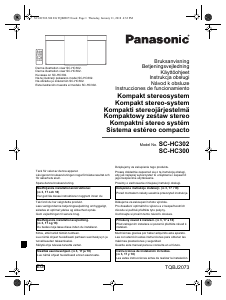Manual de uso Panasonic SC-HC300EG Set de estéreo