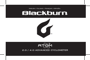 Mode d’emploi Blackburn Atom 2.0 Compteur vélo