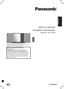 Priručnik Panasonic SC-HC39EG Stereo komplet