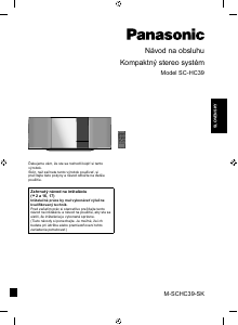 Návod Panasonic SC-HC39EG Stereo súprava