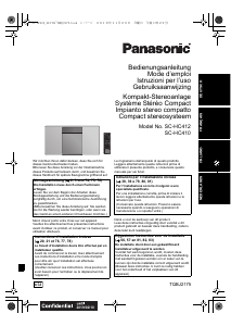 Bedienungsanleitung Panasonic SC-HC410 Stereoanlage