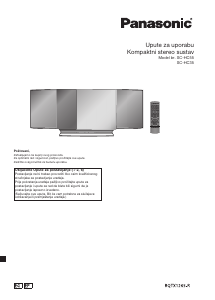 Priručnik Panasonic SC-HC55 Stereo komplet