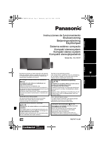 Manual de uso Panasonic SC-HC57EG Set de estéreo