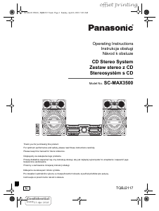 Instrukcja Panasonic SC-MAX3500 Zestaw stereo