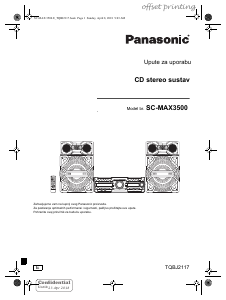 Priručnik Panasonic SC-MAX3500 Stereo komplet